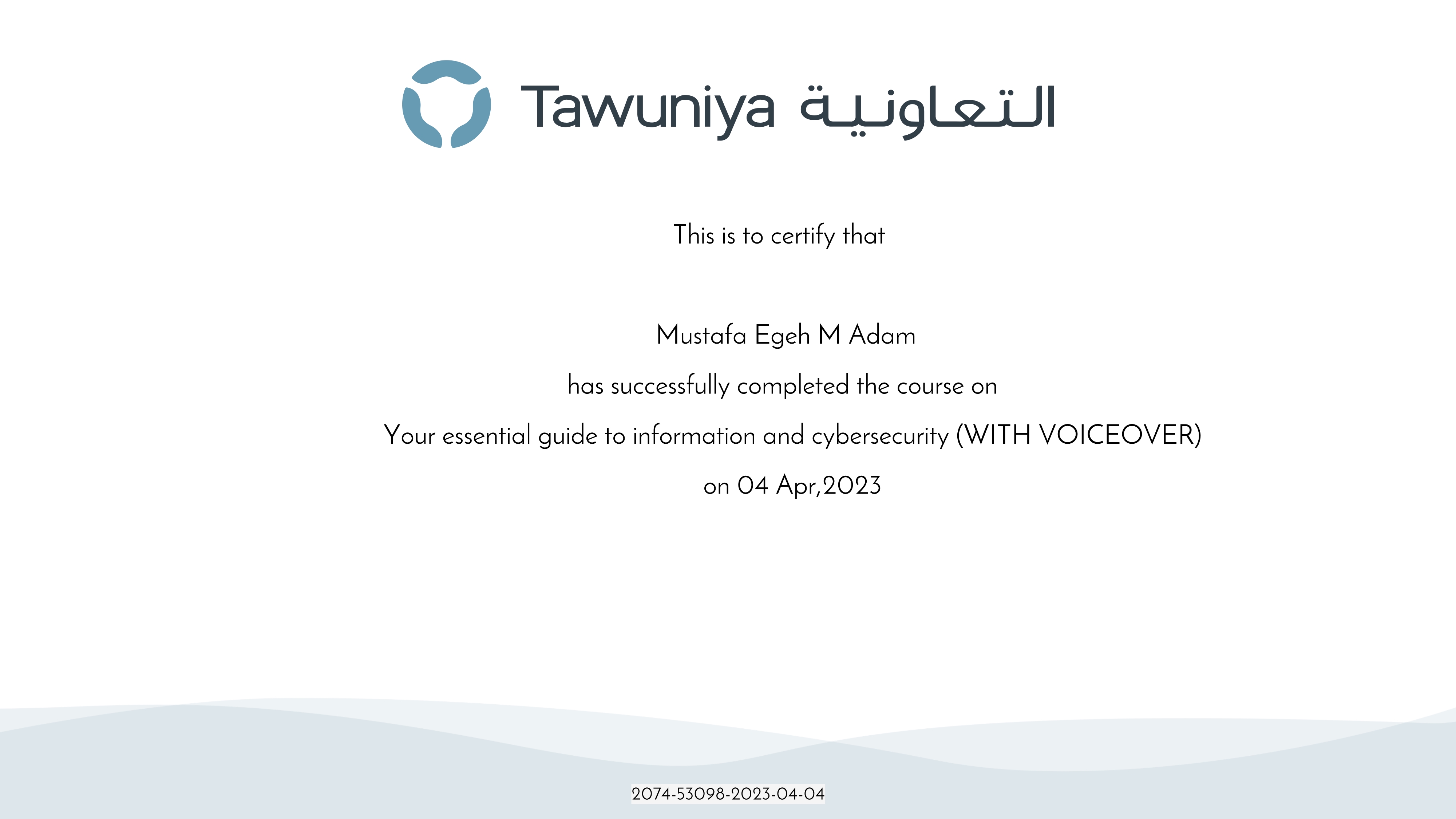 Mustafa Adam Master in Insurance, CII Tawuniya LinkedIn